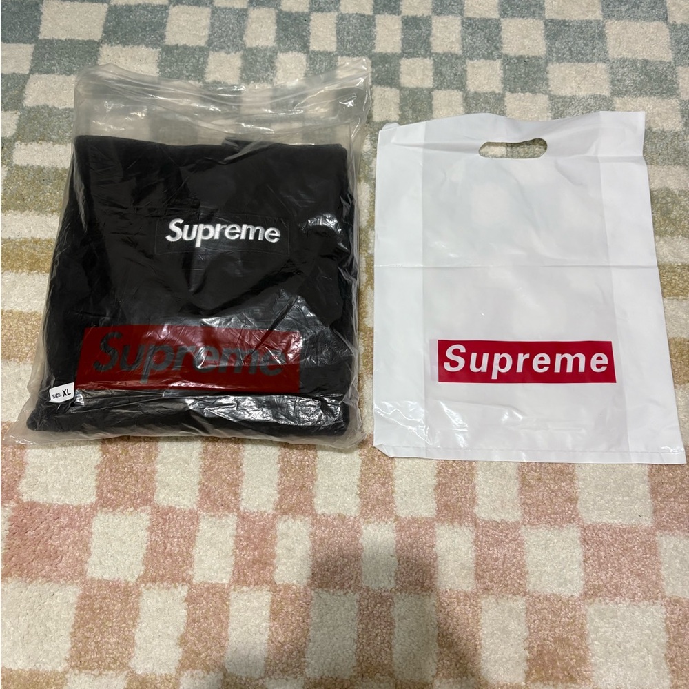 Supreme Hoodie box Logo fw24 Black